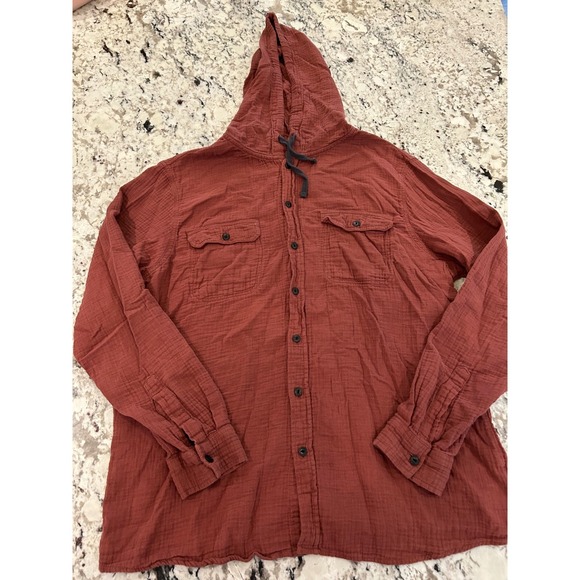 UNIONBAY Other - Unionbay Mens XL Hooded Shirt Denim Hooded Jacket GrungeSkater Streetwear